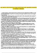 HUC MOCK CERTIFICATION EXAM QUESTIONS AND ANSWERS GRADED A&plus; NEWEST VERSION&period;