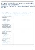 Exam &lpar;elaborations&rpar; ACE Health Coach Practice  