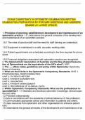 OCANZ COMPETENCY IN OPTOMETRY EXAMINATION WRITTEN EXAMINATION PREPARATION BY EYECARE QUESTIONS AND ANSWERS GRADED A&plus; LATEST UPDATE&period;