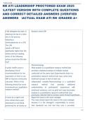 Exam &lpar;elaborations&rpar; RN ATI LEADERSHIP  