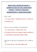 NURS 5220&sol; NURS5220 EXAM 3 &vert; COMPLETE 2025 ACTUAL EXAM WITH CORRECT VERIFIED ANSWERS &vert; GUARANTEED A&plus; EXAM EXCELLENCE