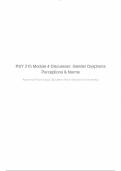 PSY 215 Module 4 Discussion&colon; Gender Dysphoria Perceptions & Norms
