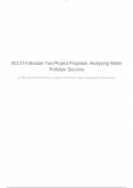 SCI 214 Module Two Project Proposal&colon; Analyzing Water Pollution Sources