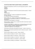 AVIATION WEATHER QUESTIONS & ANSWERS