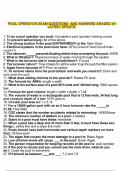POOL OPERATOR EXAM QUESTIONS  AND ANSWERS GRADED A&plus; LATEST UPDATE&period;