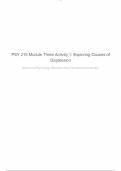 PSY 215 Module Three Activity 1&colon; Exploring Causes of Depression
