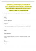 CORRECTIONAL OFFICER SOCE EXAM &vert; COMPLETE AND DETAILED QUESTIONS AND ANSWERS &vert;  REAL EXAM QNA &vert; 2025 LATEST UPDATED 100&percnt; RATED CORRECT &vert; 100&percnt; VERFIED &vert; ALREADY GRADED A&plus;&vert;GUARANTEED TO PASS&excl;&excl;