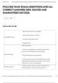 POLS 206 TAMU EXAMs QUESTIONS AND ALL CORRECT ANSWERS 100&percnt; SOLVED AND GUARANTEED SUCCESS