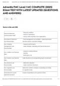 Adventis FMC Level 1 MC COMPLETE &lpar;2025&rpar; EXAM TEST WITH LATEST UPDATED &lpar;QUESTIONS AND ANSWERS&rpar;