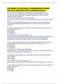 CALFORNIA C10 ELECTRICAL COMPREHENISVE EXAMS 2025&sol;2026 QUESTIONS WITH ANSWERS RATED A&plus;