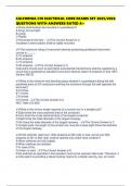 CALFORNIA C10 ELECTRICAL CORE EXAMS SET 2025&sol;2026 QUESTIONS WITH ANSWERS RATED A&plus;