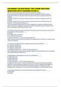 CALFORNIA C10 ELECTRICAL TEST PAPER 2025&sol;2026 QUESTIONS WITH ANSWERS RATED A&plus;