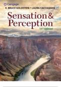 Test Bank For Sensation and Perception 11th Edition by E&period; Bruce Goldstein&comma; Laura Cacciamani ISBN 978-0357446478All Chapters Complete Guide A&plus;