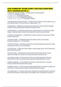 CLEP CHEMISTRY EXAMS SCRIPT 2025&sol;2026 QUESTIONS WITH ANSWERS RATED A&plus;