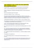 CLEP CHEMISTRY FINAL PAPER 2025&sol;2026 QUESTIONS WITH ANSWERS RATED A&plus;
