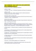 CLEP CHEMISTRY TEST PAPER 2025&sol;2026 QUESTIONS WITH ANSWERS RATED A&plus;