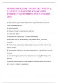 NURSE 612-EXAM 1 MODULE 1 UNITS 1&comma; 2&comma; 3 TEST QUESTIONS EXAM WITH CORRECT QUESTIONS AND ANSWERS 2025