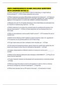 CNPR COMPREHENSIVE EXAMS 2025&sol;2026 QUESTIONS WITH ANSWERS RATED A&plus;