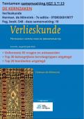 Tentamen samenvatting boek Verlieskunde - methodisch kompas voor de beroepspraktijk HST 1 tm 13 - Herman&period; de M&ouml;nnink - 9789036819077 