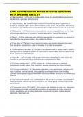 CPCM COMPREHENSIVE EXAMS 2025&sol;2026 QUESTIONS WITH ANSWERS RATED A&plus;