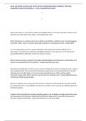 D076 OA EXAM LATEST 2025 WITH ACTUAL QUESTIONS AND CORRECT VERIFIED ANSWERS ALREADY GRADED A&plus; 100&percnt; GUARANTEED PASS&excl;