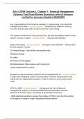AGA CGFM&colon; Section 1&comma; Chapter 7 - financial Management Systems Test Exam Review Questions with all Answers verified for accuracy Updated 2024&sol;2025