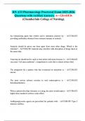 RN ATI Pharmacology Proctored Exam 2025-2026&period;  Questions with verified Answers&period; A&plus; GRADED&period; 