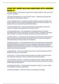 CPCM TEST PAPER 2025&sol;2026 QUESTIONS WITH ANSWERS RATED A&plus;