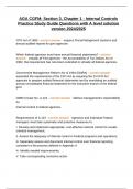 AGA CGFM&colon; Section 3&comma; Chapter 1 - Internal Controls Practice Study Guide Questions with A level solution version 2024&sol;2025