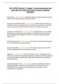 AGA CGFM&colon; Section 5&comma; Chapter 1 - Audit Exam Review Questions and A&plus; Level pass rate solutions&semi; Latest 2024&sol;2025
