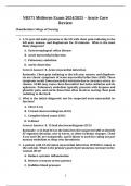 NR571 Midterm Exam 2024&sol;2025 &ndash; Acute Care Review Chamberlain College of Nursing