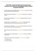 AGA CGFM - Critical and Objective Assessment Exam Questions and verified and correct Marking Scheme&comma; Newest Guaranteed 2024&sol;2025