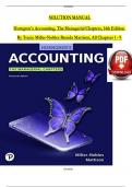 SOLUTION MANUA L    Horngren's Accounting&comma; The Managerial Chapters&comma; 14th Edition By Tracie Miller-Nobles Brenda Mattison&comma; All Chapters 1 - 9DR ERIC