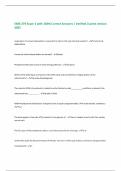 EXSS 276 Exam 1 with 100&percnt; Correct Answers &vert; Verified &vert;Latest version 2025
