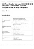 EMD Recertification Test exam COMPREHENSIVE QUESTIONS AND VERIFIED ANSWERS 2025&lpar;GRADED A&plus;&rpar; DETAILED ANSWERS&excl;&excl;