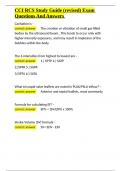 CCI RCS Study Guide &lpar;revised&rpar; Exam Questions And Answers&period;docx