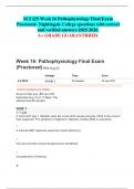 SCI 225 Week 16 Pathophysiology Final Exam  Proctored- Nightingale College questions with correct  and verified answers 2025-2026&period;   A&plus; GRADE GUARANTRRED&period; 