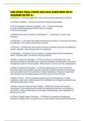 CSBI HFMA FINAL PAPER 2025&sol;2026 QUESTIONS WITH ANSWERS RATED A&plus;