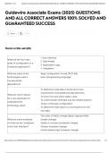Guidewire Associate Exams &lpar;2025&rpar; QUESTIONS AND ALL CORRECT ANSWERS 100&percnt; SOLVED AND GUARANTEED SUCCESS