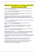 Milady 14th edition ch&period;12 quiz with 100&percnt; correct answers 2025