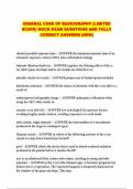 GENERAL CORE OF RADIOGRAPHY &lpar;LIMITED SCOPE&rpar; MOCK EXAM QUESTIONS AND FULLY CORRECT ANSWERS &lpar;NEW&rpar;
