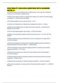 FACE REALITY 2025&sol;2026 QUESTIONS WITH ANSWERS RATED A&plus;