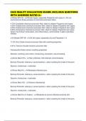 FACE REALITY EVALUATION EXAMS 2025&sol;2026 QUESTIONS WITH ANSWERS RATED A&plus;