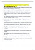 FACE REALITY EXAMS SCRIPT 2025&sol;2026 QUESTIONS WITH ANSWERS RATED A&plus;