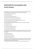 NCLEX NGN Pre-Test Questions