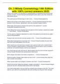 Ch&period; 3 Milady Cosmetology 14th Edition with 100&percnt; correct answers 2025&period;