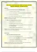 HPW EXAM 2 QUESTIONS AND CORRECT DETAILED ANSWERS &lpar;VERIFIED ANSWERS&rpar; &vert; ASSURED SUCCESS