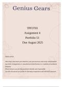 TPF3703 Assignment 4 &lpar;Exceptional Answers&rpar; Portfolio 51 Due August 2025
