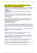 HOME INSPECTOR ACTUAL EXAM PAPER 2025&sol;2026 QUESTIONS WITH ANSWERS RATED A&plus;