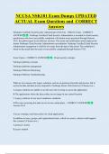NCCSA NSK101 Exam Dumps UPDATED  ACTUAL Exam Questions and  CORRECT   Answers 
